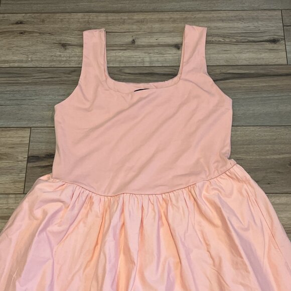 J Crew Drop Waist Mixy Dress SZ XL Blushed Peach Pink Maxi Layered NWT - Picture 2 of 12